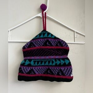 Smiley kids wool ski/snow/cold weather hat